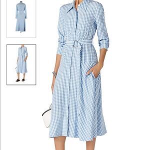 Tibi
Blue Gingham Shirtdress 